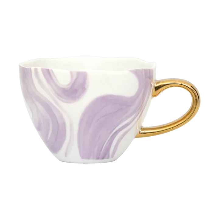 Good Morning cappuccino mug 30 cl - Valuri violet - URBAN NATURE CULTURE