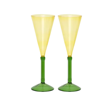 Urban Nature Culture gift set champagne glasses 2-pack - Pink - URBAN NATURE CULTURE