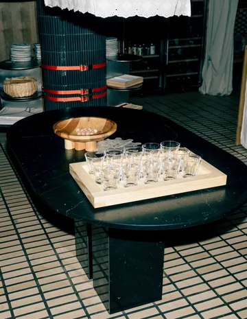 009 Tray tray - Oil-waxed pine, 54x33x6 cm - Vaarnii