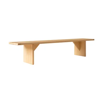 012 Kolmio Bench bench - Matte oil-waxed pine, 227x42x45 cm - Vaarnii