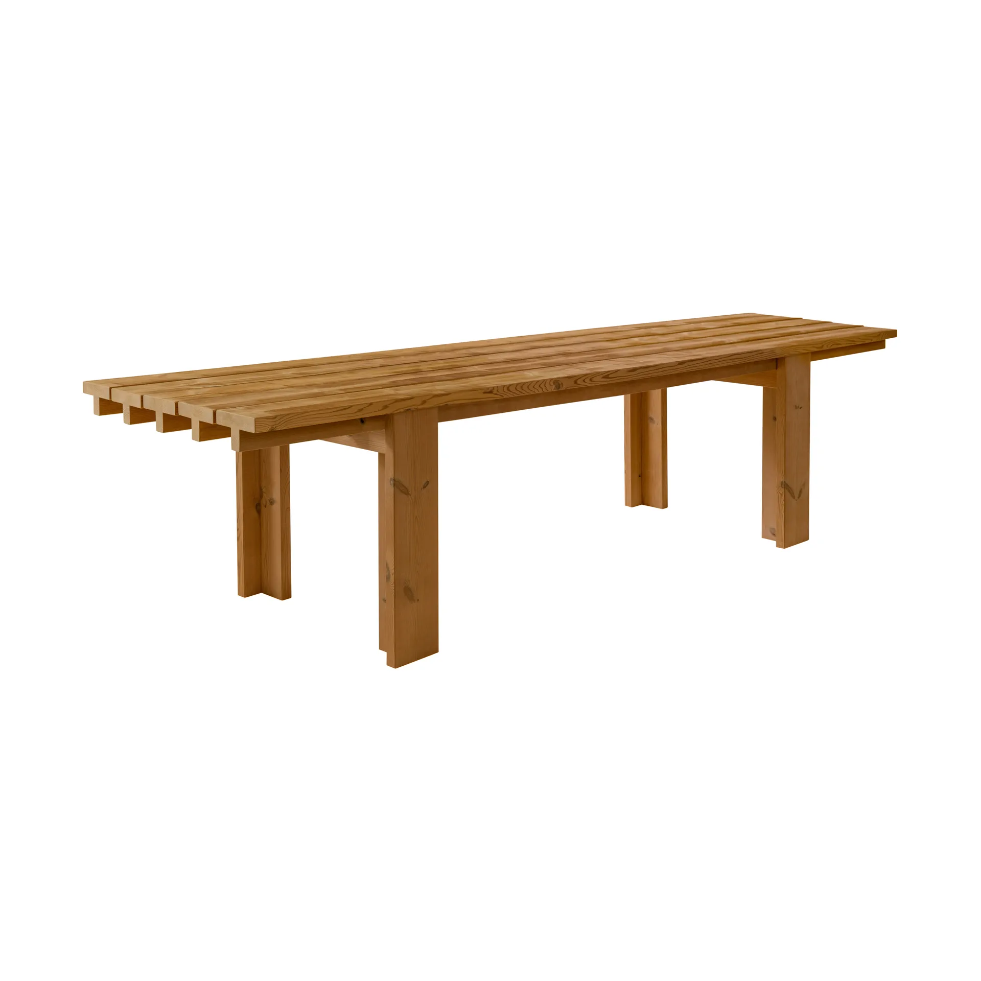 013 Osa Outdoor Table, Thermally modified pine, 333x94x78 cm Vaarnii