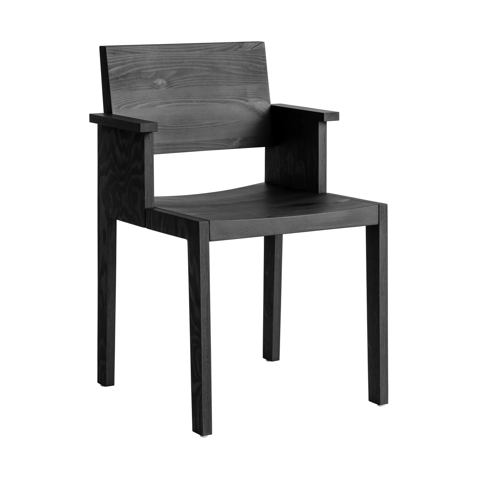 016 Maasto Dining Armchair armchair, Black-stained pine Vaarnii