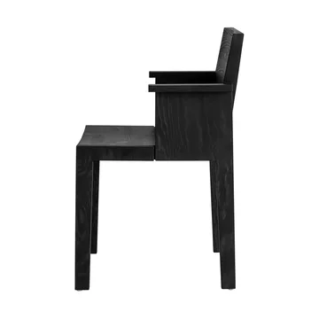 016 Maasto Dining Armchair armchair - Black-stained pine - Vaarnii