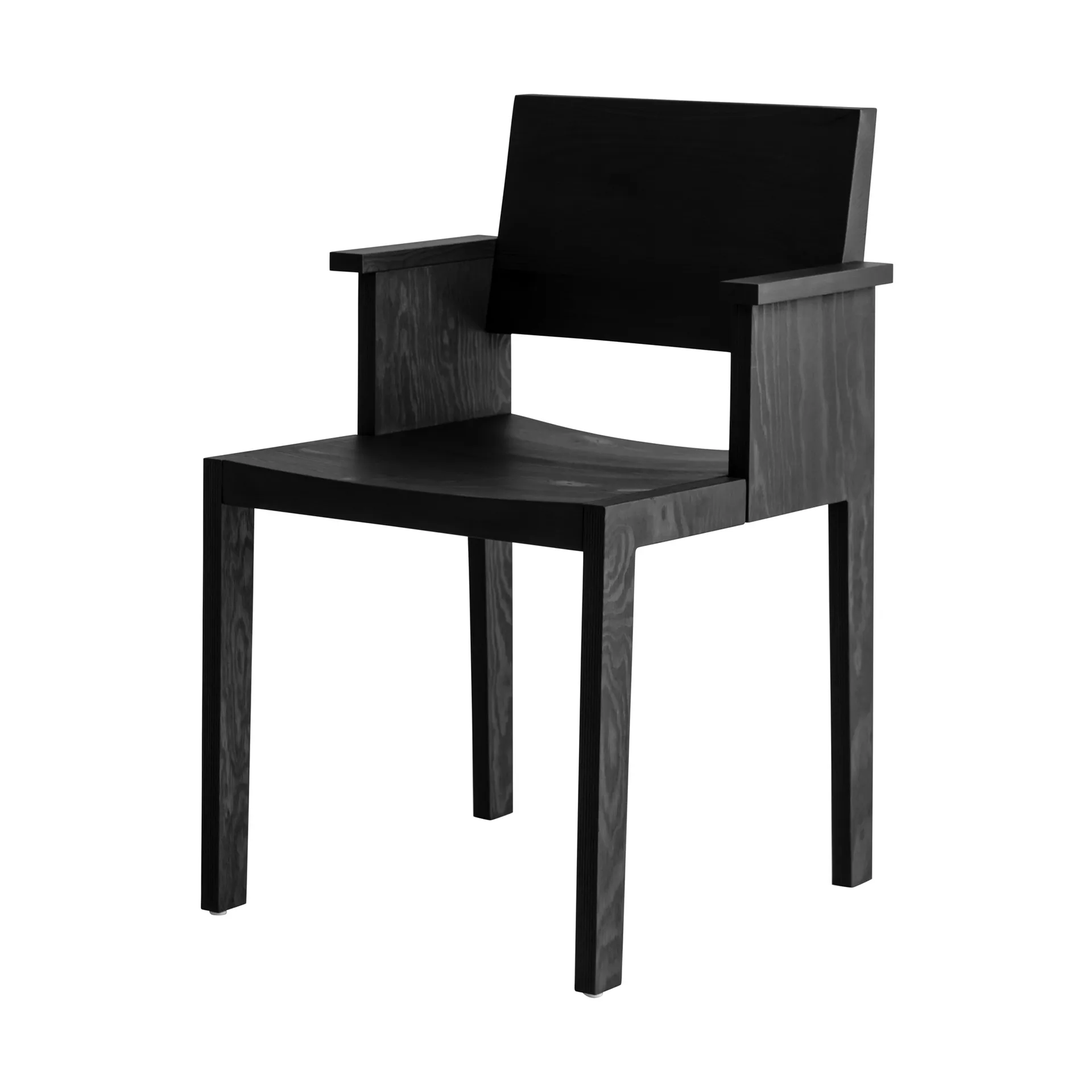 016 Maasto Dining Armchair armchair, Black-stained pine Vaarnii