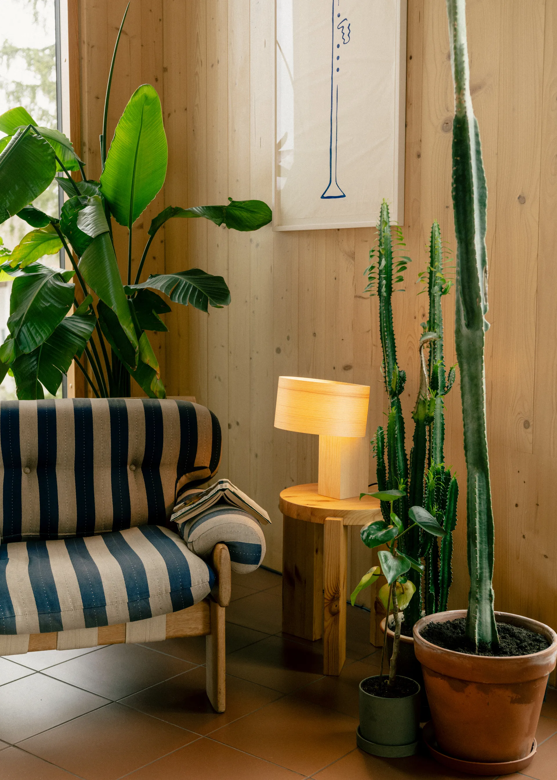 018 Hoop Table Lamp table lamp, Matte oil-waxed pine, 23 cm Vaarnii