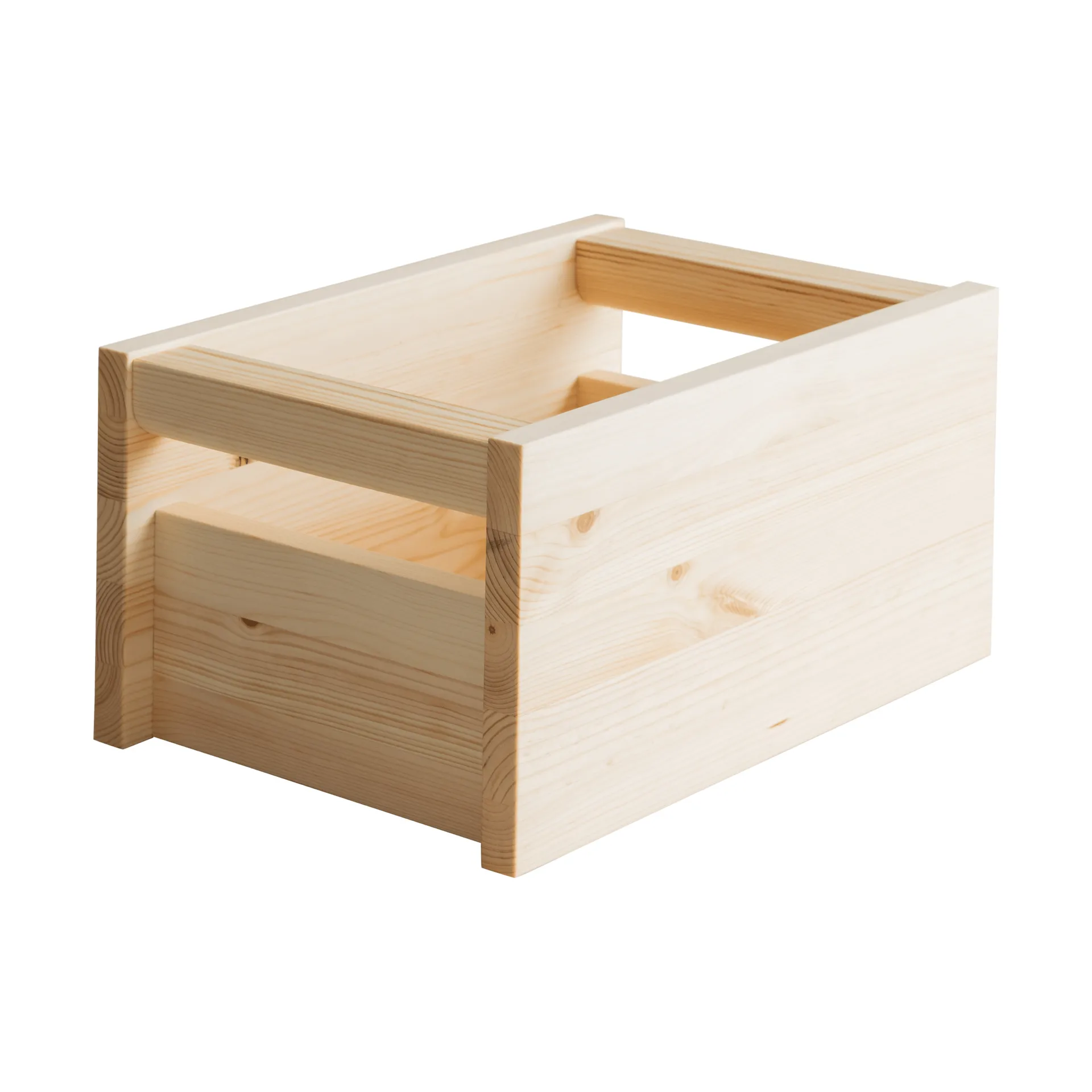 020 Koppa Crate storage box, Oil-waxed pine, small 29x43x22 cm Vaarnii
