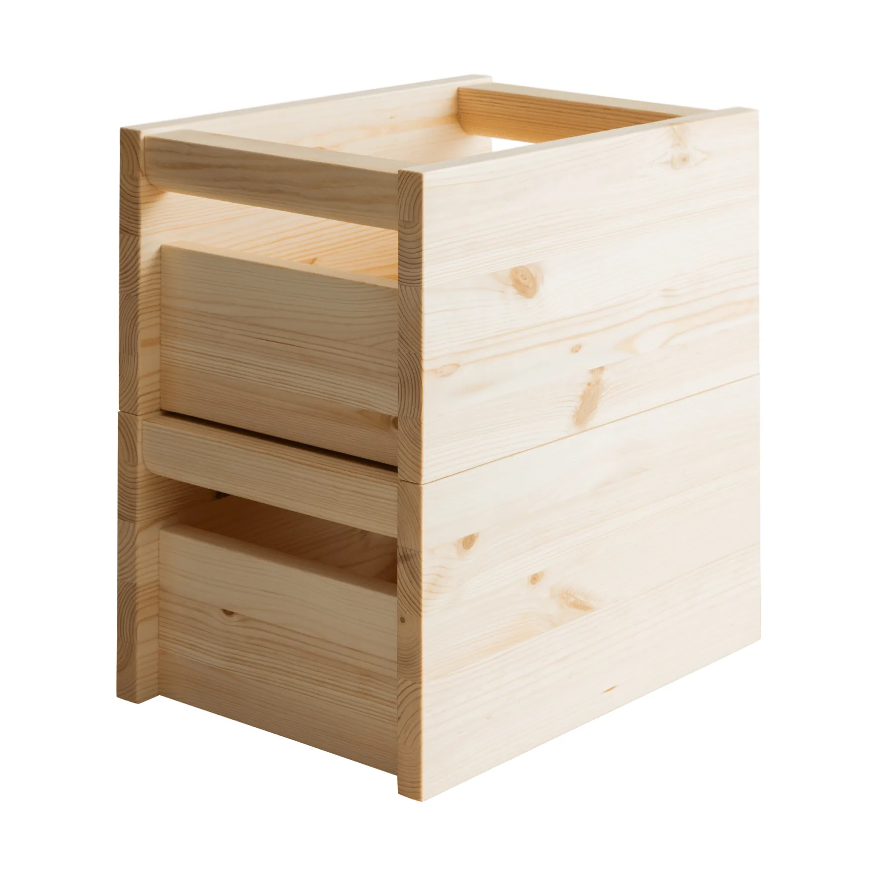 020 Koppa Crate storage box, Oil-waxed pine, small 29x43x22 cm Vaarnii