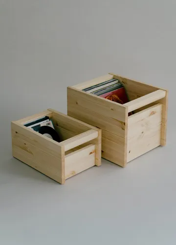 020 Koppa Crate storage box - Oil-waxed pine, small 29x43x22 cm - Vaarnii