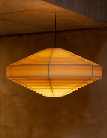 1003 Hans Pendant pendant - Matt oil-waxed pine, XL Ø90 cm - Vaarnii