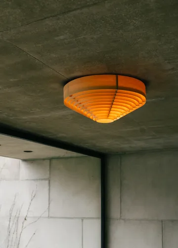 1005 Hans Ceiling Light plafond - Matt oil-waxed pine, Ø55 cm - Vaarnii