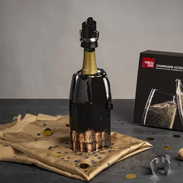Vacuvin champagne stopper and pourer - Black - Vacuvin