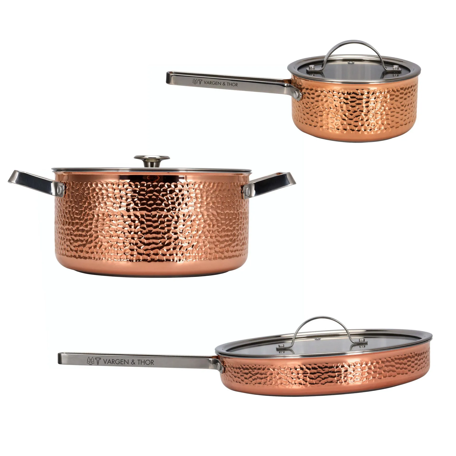 Vargen & Thor Mjölner pot set, 3 pieces Vargen & Thor