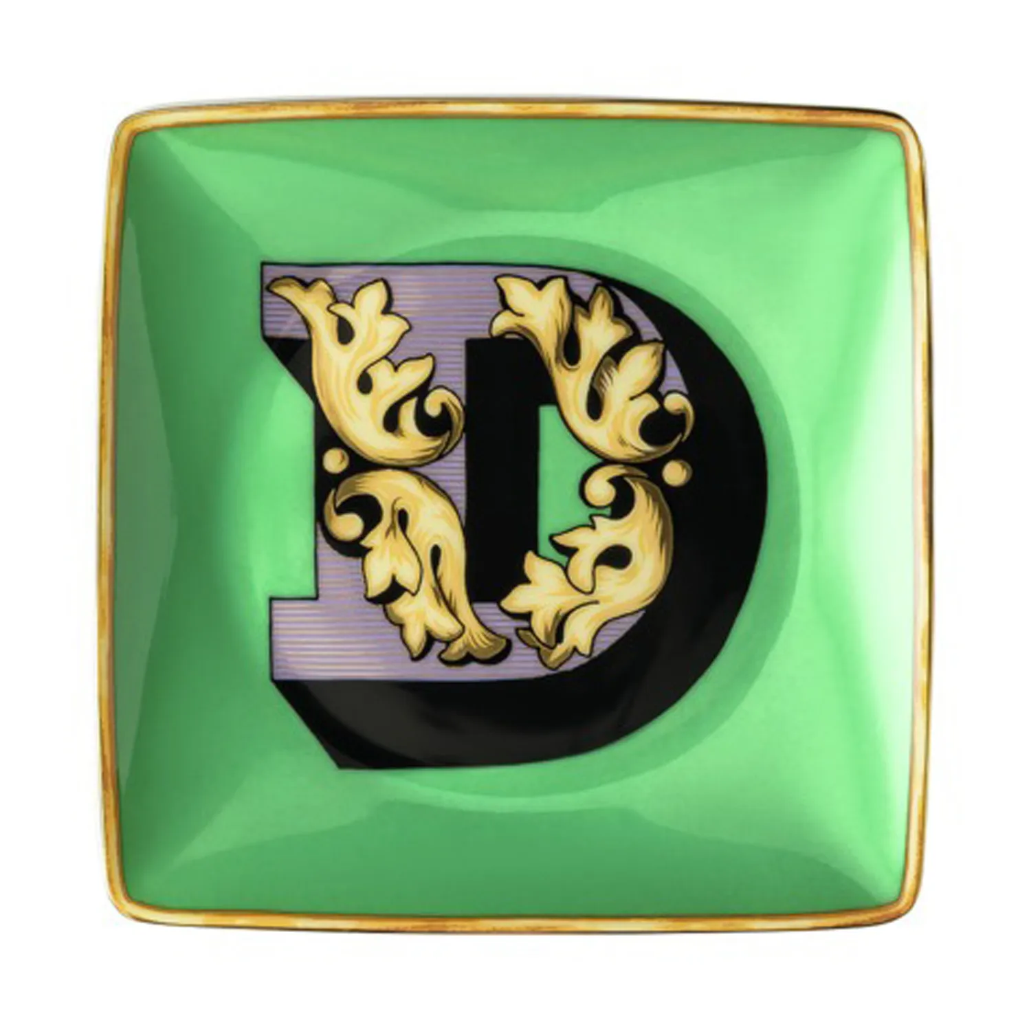 Versace Holiday Alphabet saucer 12 cm, D Versace