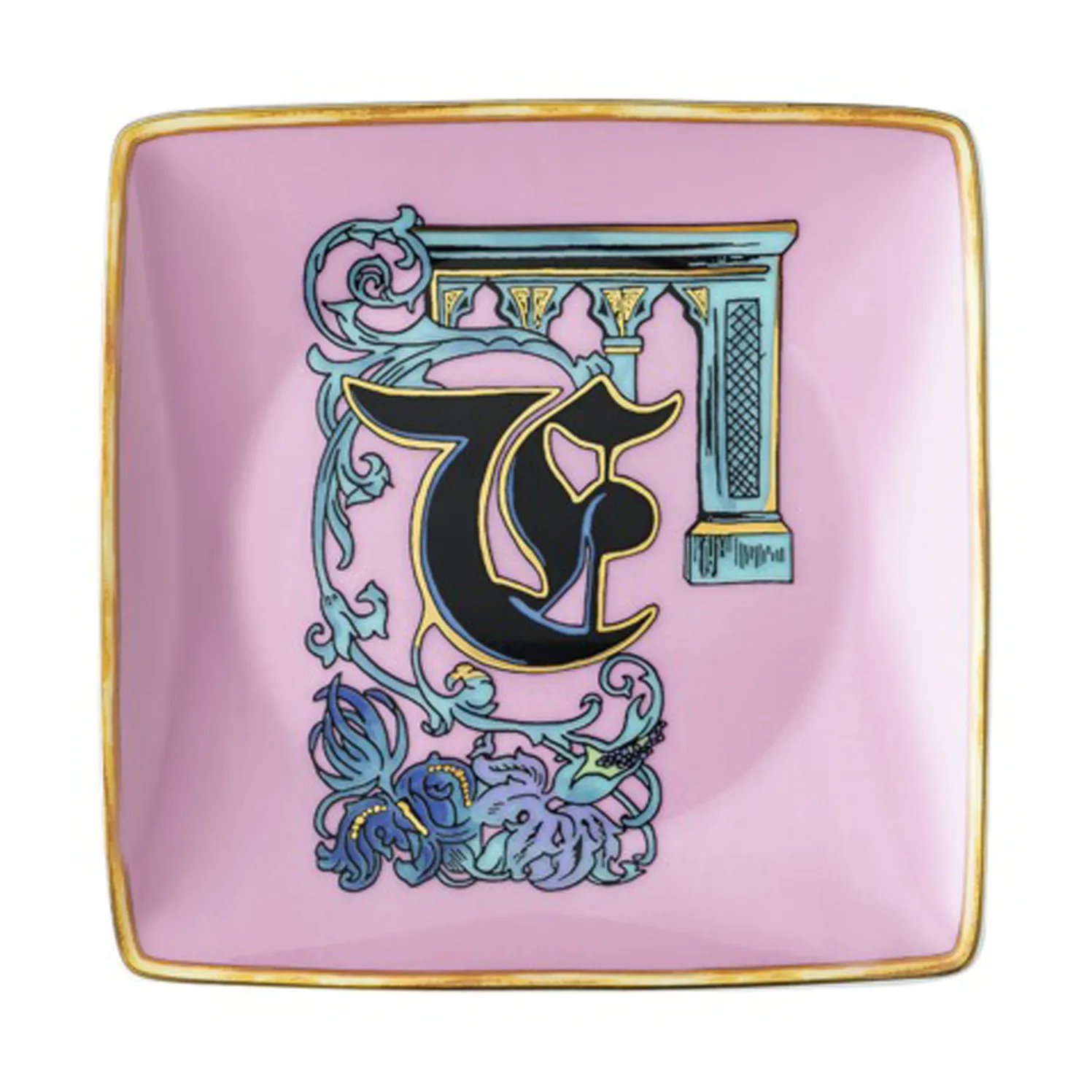 Versace Holiday Alphabet saucer 12 cm, F Versace