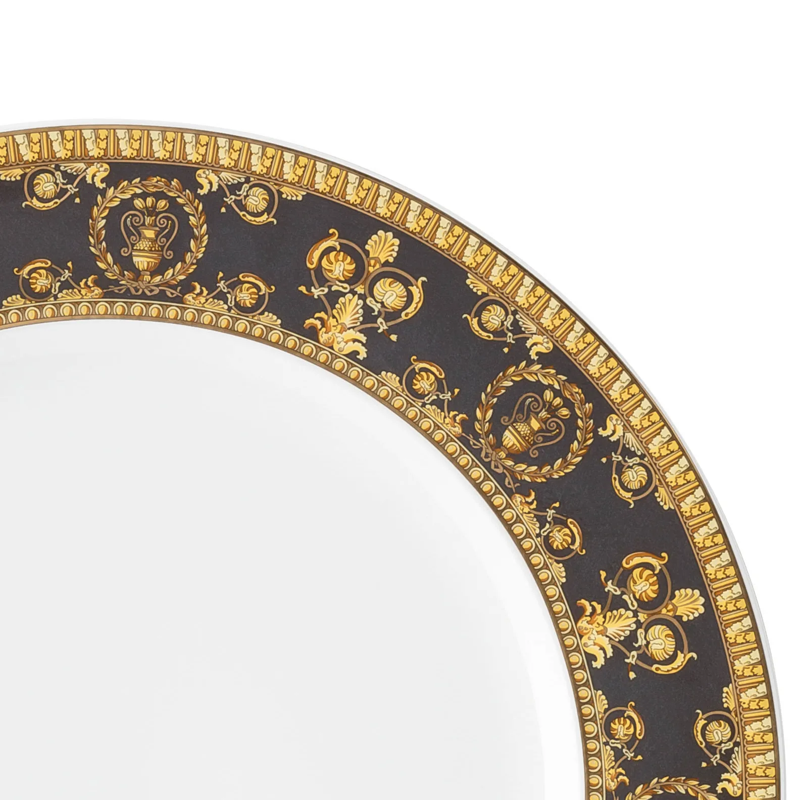 Versace I love Baroque dessert plate, Nero Versace