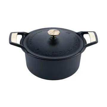 Signature casserole with lid cast iron 5.5 liters - Black - Victoria