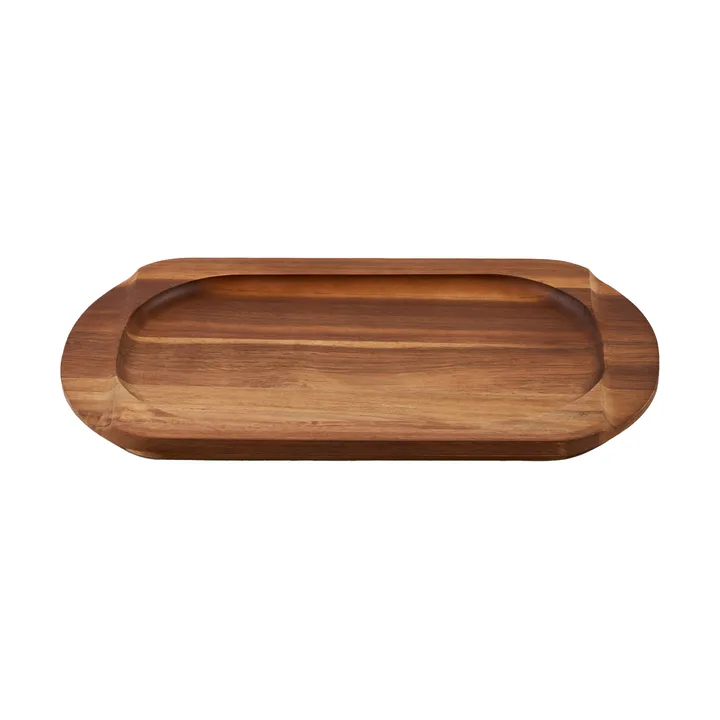 Victoria oval trivet for griddle in acacia wood - 34.3x16.4 cm - Victoria