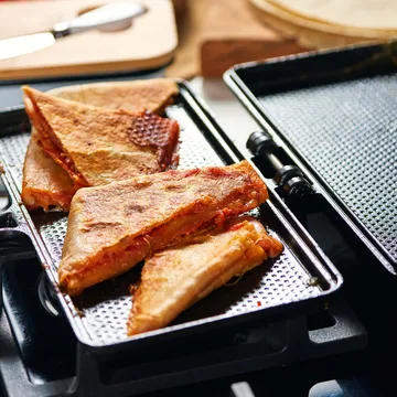 Victoria sandwich maker & panini press pre-seasoned - 34.8x27 cm - Victoria