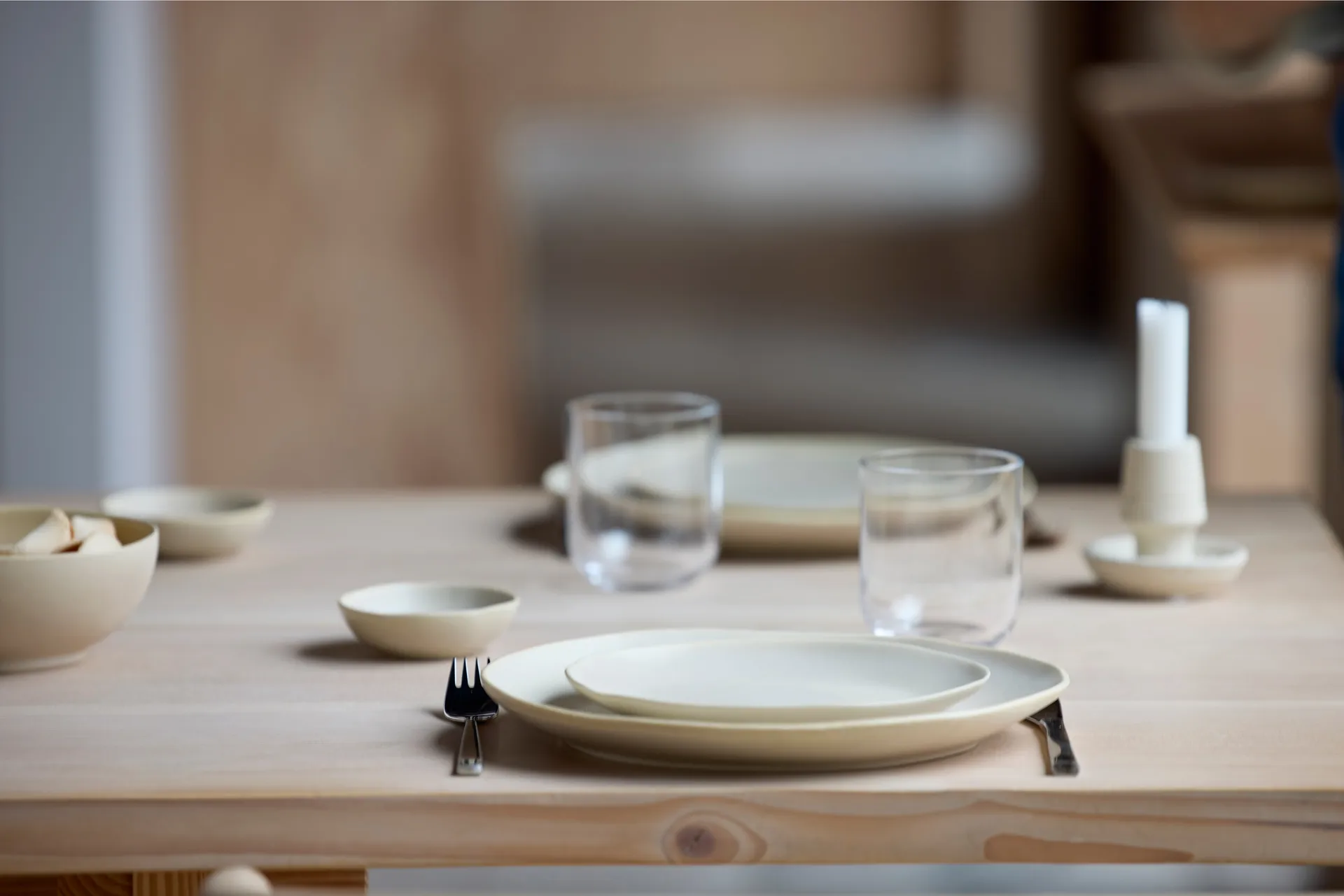 Shoku plate Ø20 cm, Beige Villa Collection