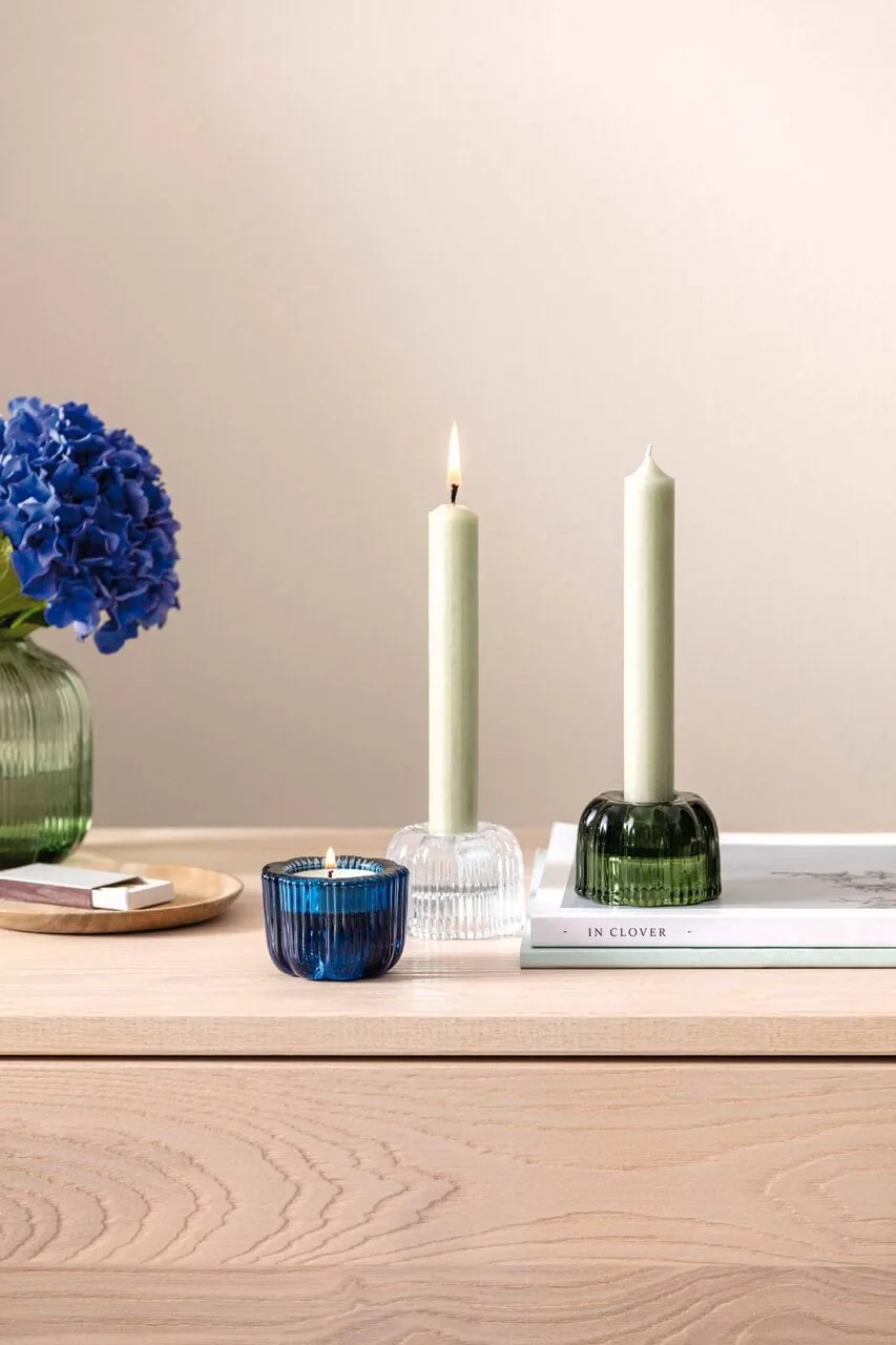 Fleur 2-in-1 candle holder, Bleu, Ø6.3 cm Villeroy & Boch