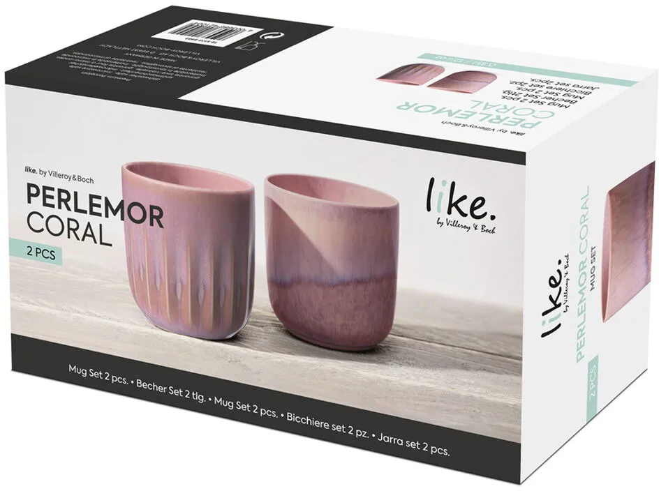 Perlemor mug 29 cl 2-pack, Coral Villeroy & Boch