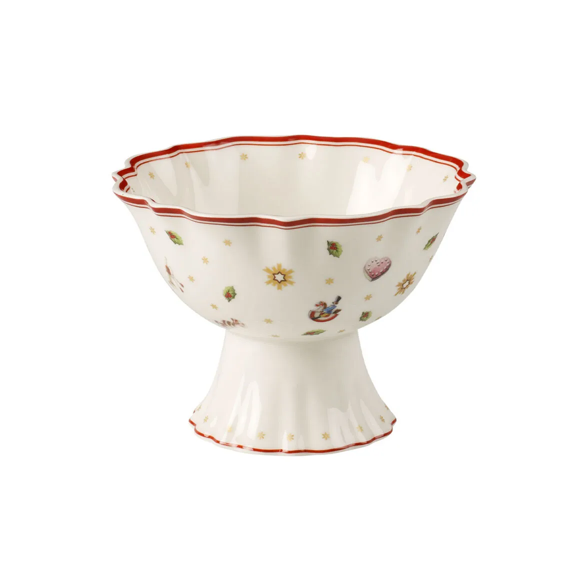 Toy's Delight bowl on foot 33 cl, White-red Villeroy & Boch