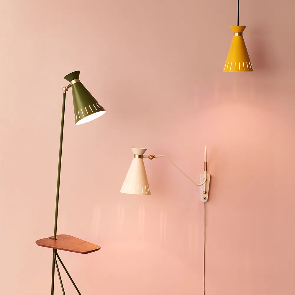 Cone pendant lamp, Azure blue Warm Nordic