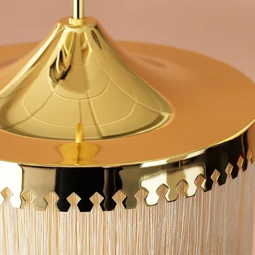 Fringe pendant lamp - Cream white, large - Warm Nordic