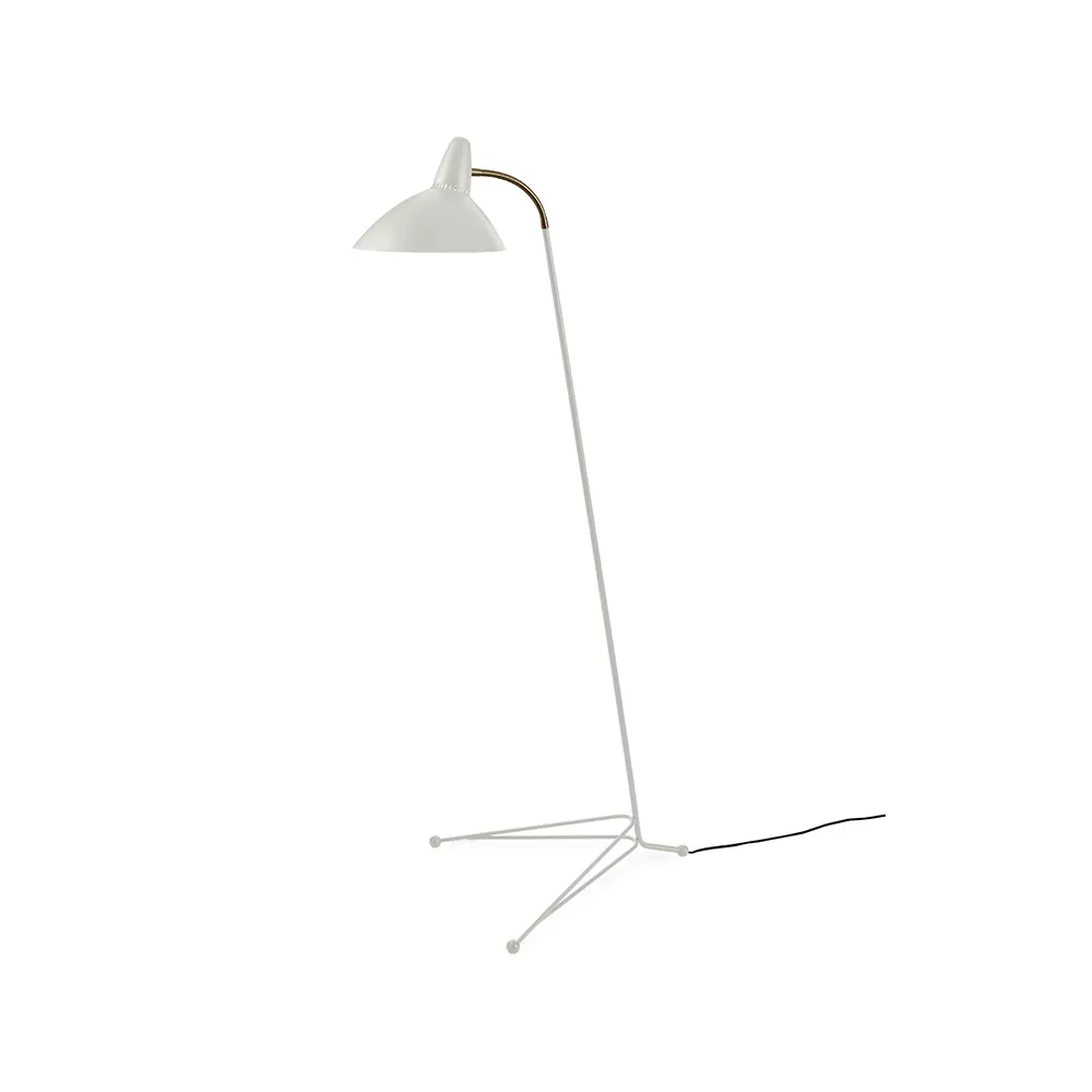 Lightsome floor lamp, Warm white, brass detail Warm Nordic