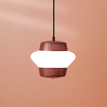Opal Arch pendant lamp - Red grape, sandblasted opal - Warm Nordic