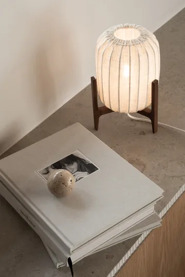 Prisma table lamp - Dark ash-Natural, Mini Ø16x24.3 cm - Watt & Veke