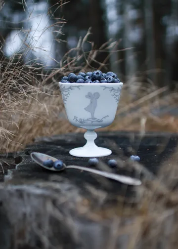 Alv dessert bowl on foot Ø11 cm - Silver - Wik & Walsøe