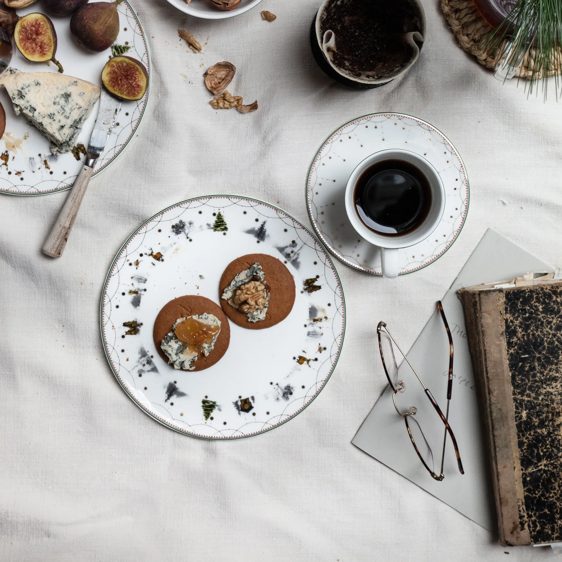 Julemorgen plate Ø20 cm 6-pack,  Wik & Walsøe