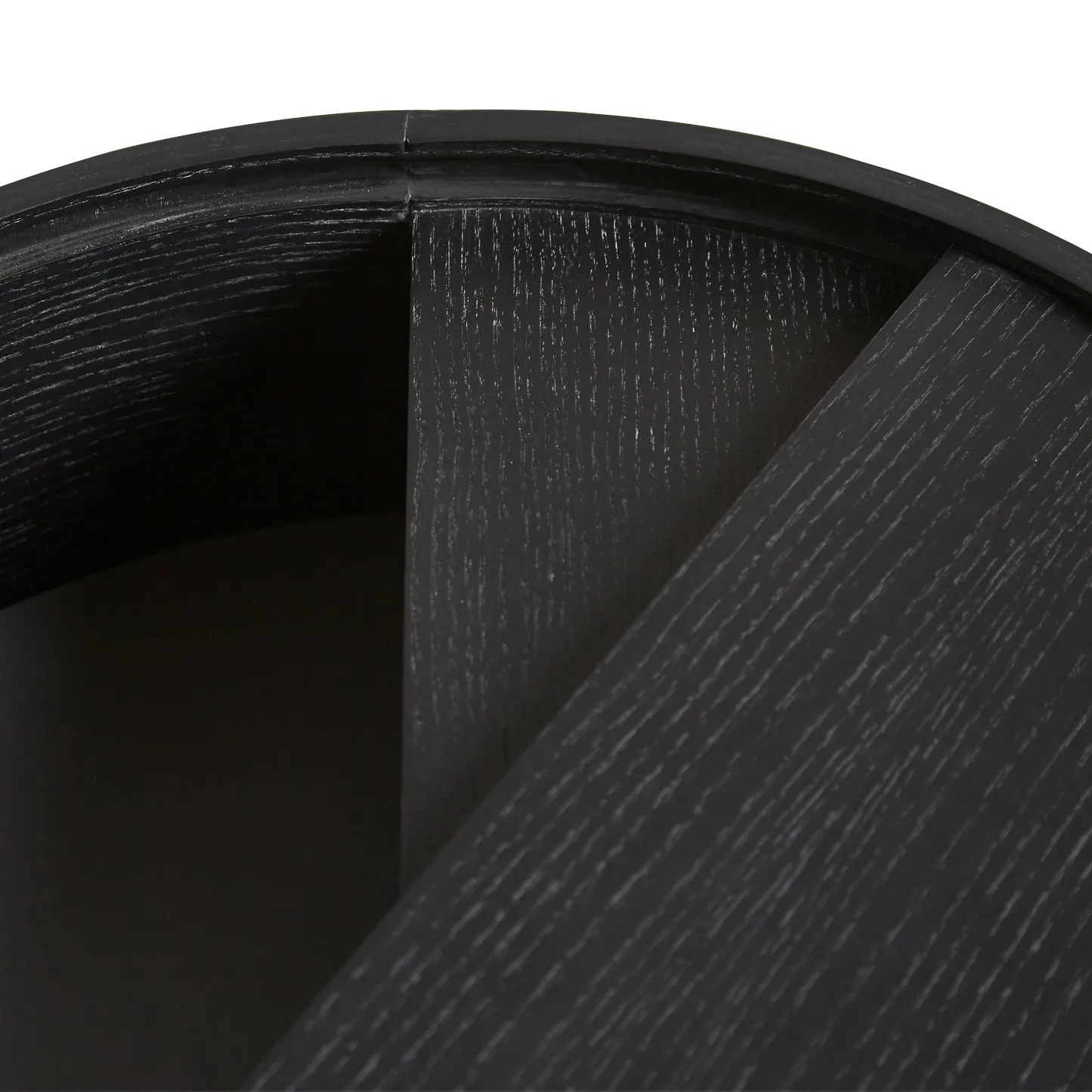 Arc side table, Black-ash Woud