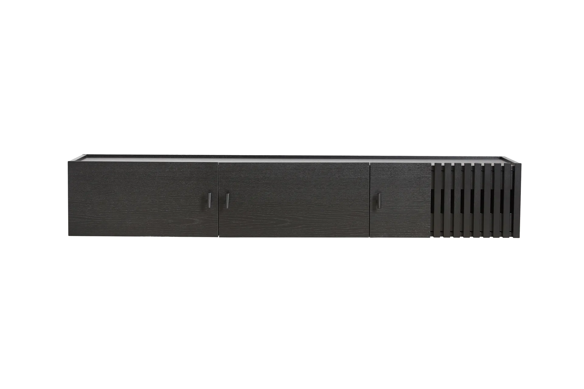 Array sideboard wall-mounted, 150 cm, Black oak Woud