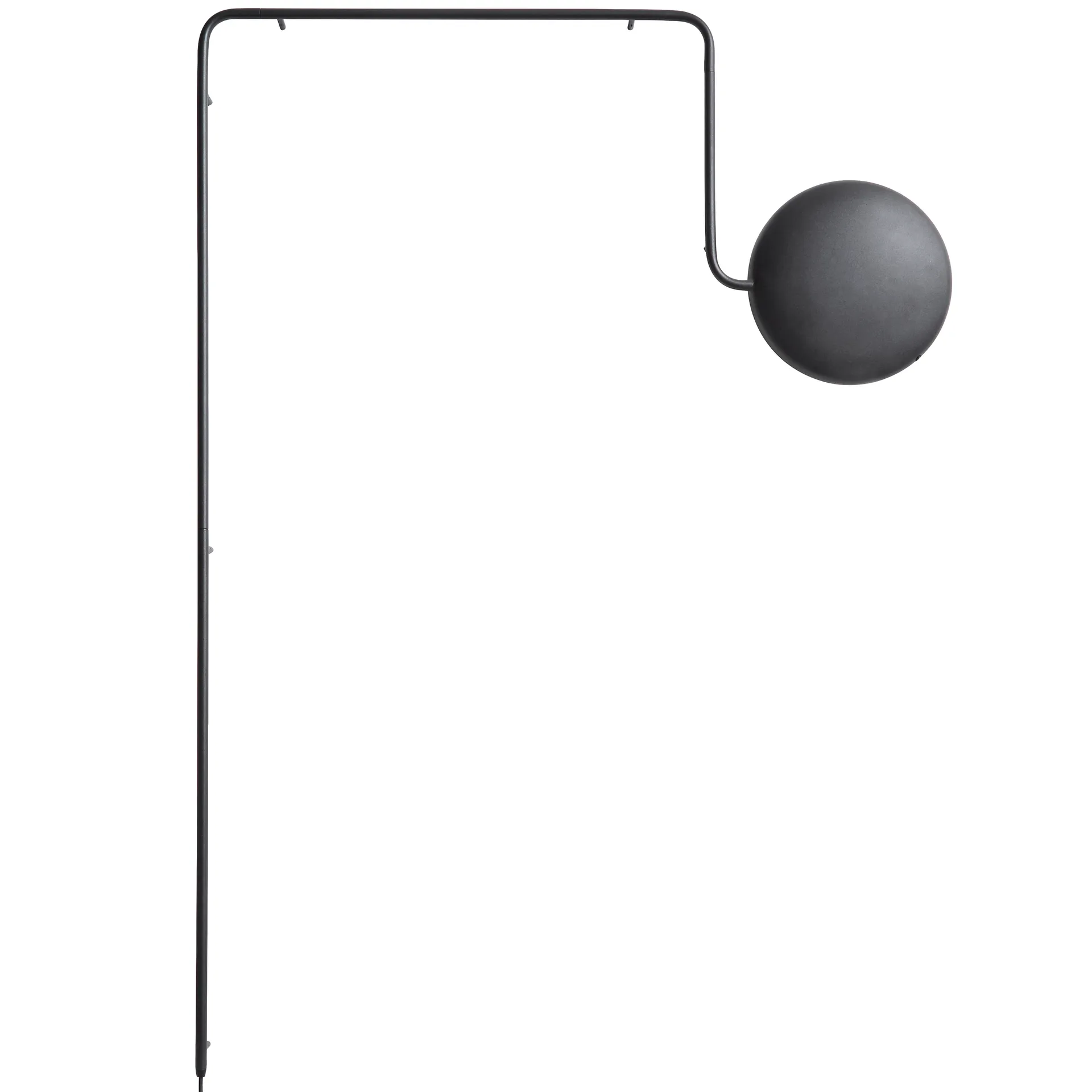 Mercury wall lamp, black Woud