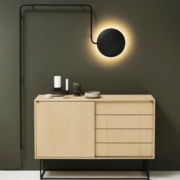 Mercury wall lamp - black - Woud
