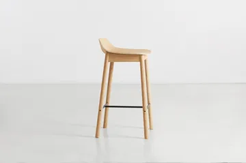 Mono barstool 65 cm - White pigmented oak - Woud