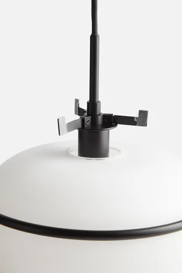 Pump pendant lamp - black, opal - Woud
