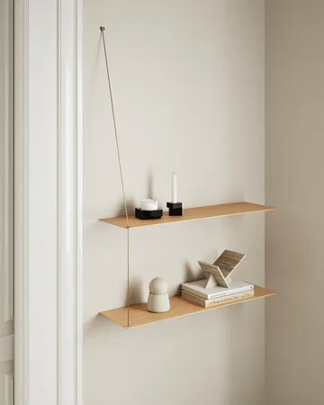 Stedge wall shelf 80 cm - Oak - Woud
