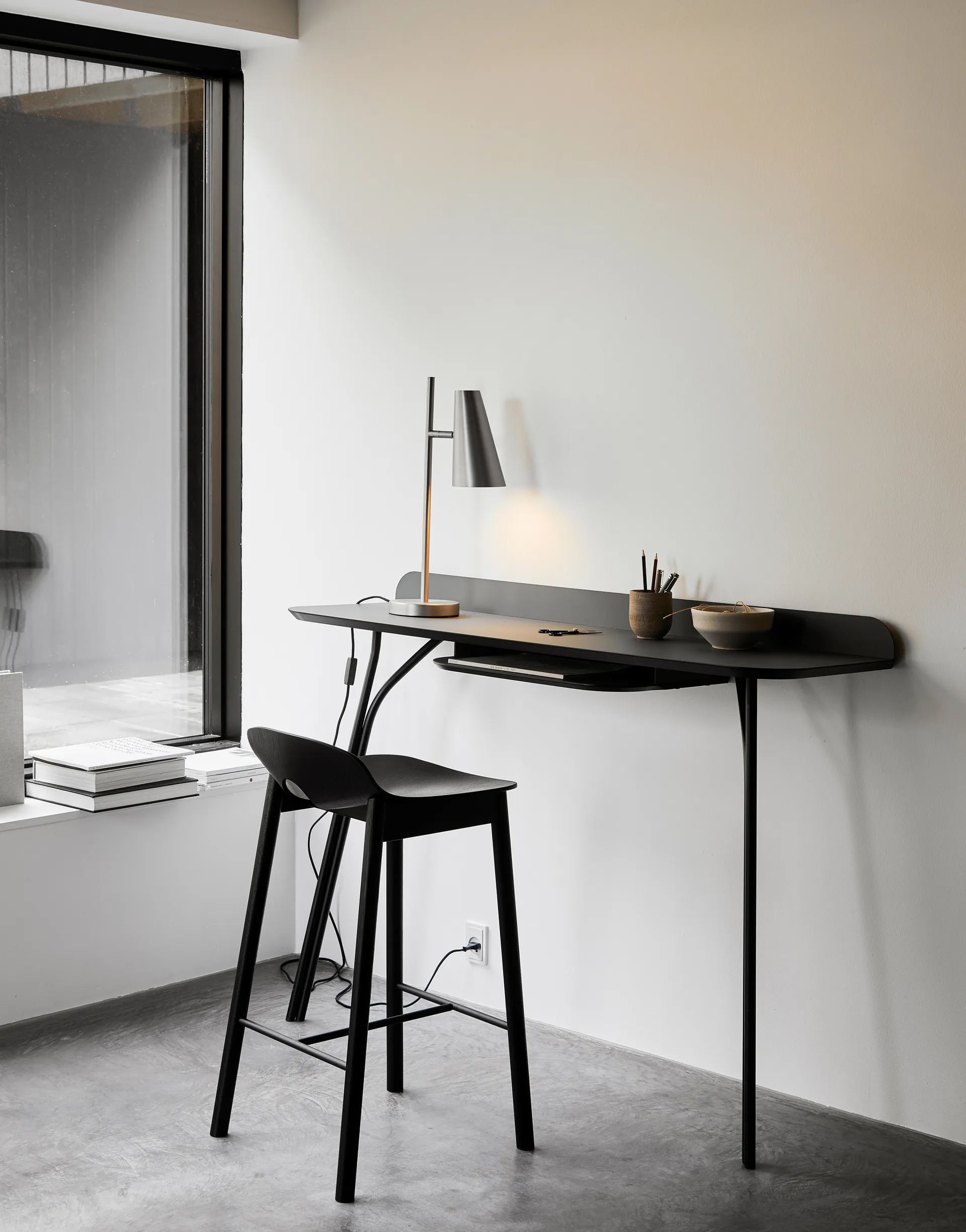 Tree console table high 96x130 cm, Black Fenix 0720 Woud
