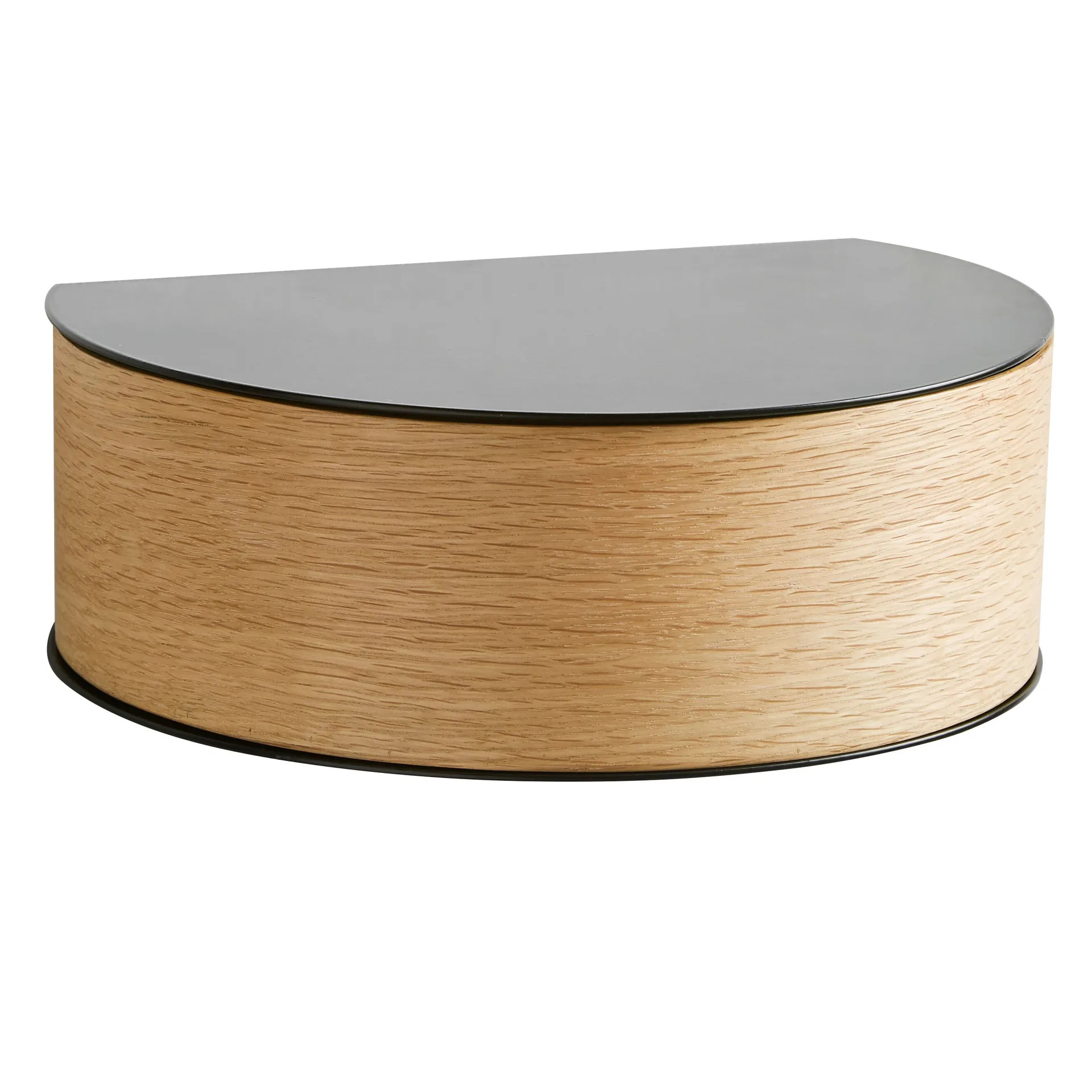 Wallie shelf, black. oak Woud