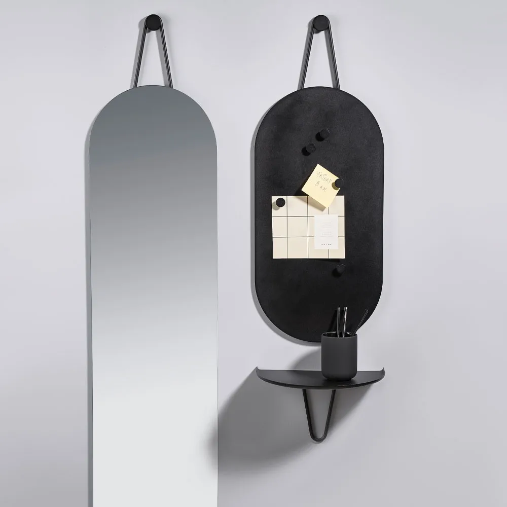 A-Wall Mirror, Black, large Zone Denmark