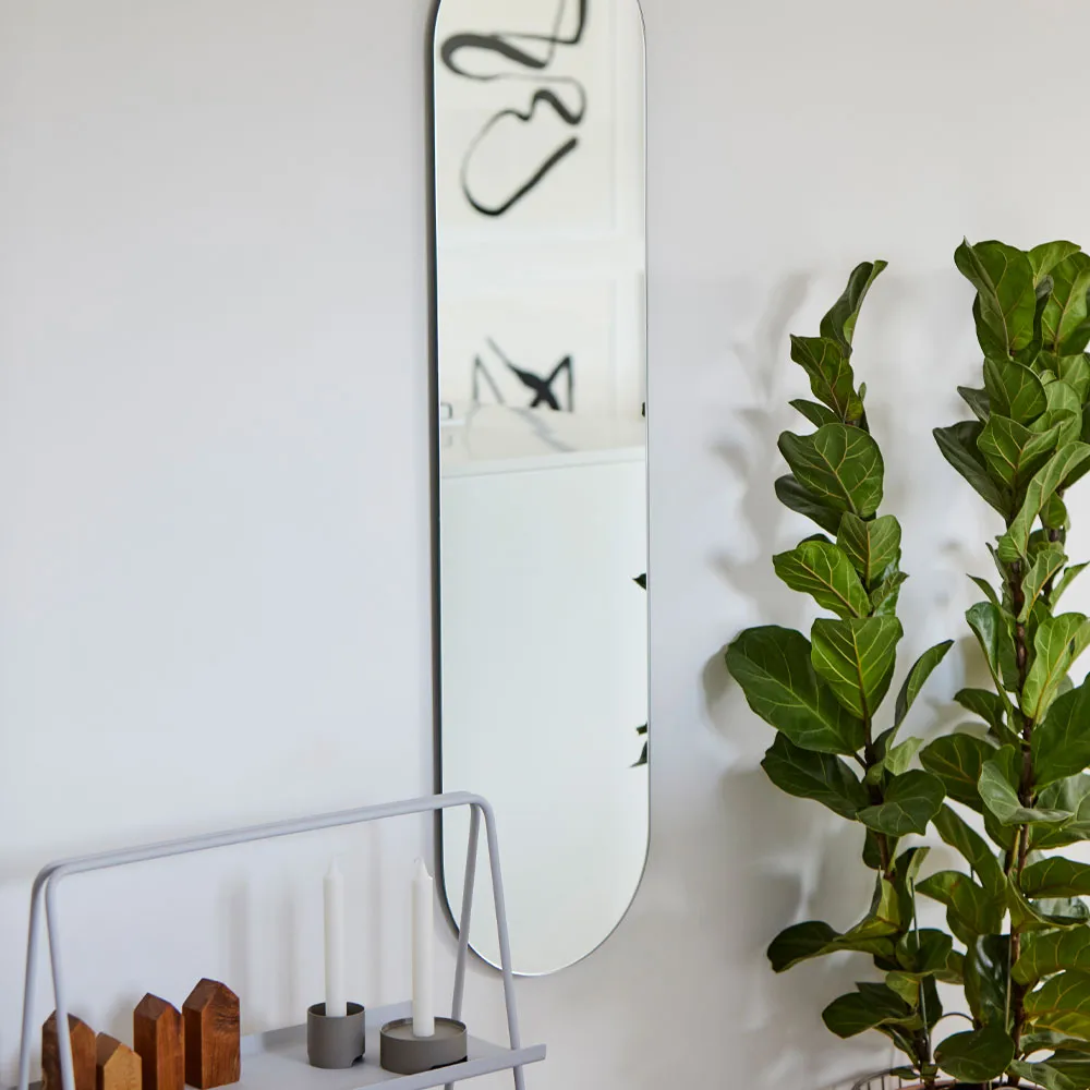 A-Wall Mirror, Black, large Zone Denmark
