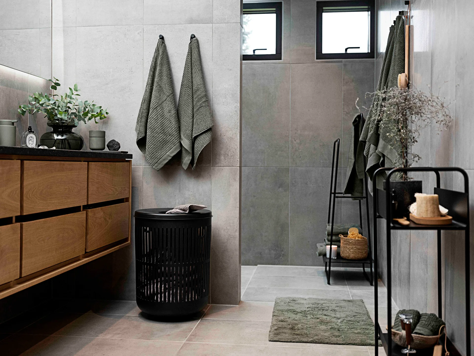 Classic towel 50x100 cm, Olive green Zone Denmark