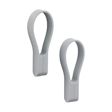 Loop towel hanger magnet 2-pack - Gull grey - Zone Denmark