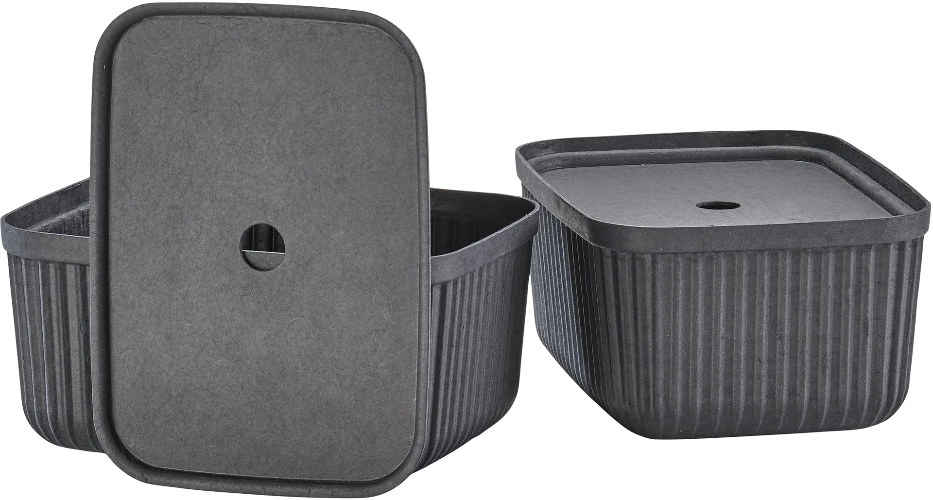 Pulp storage box 23x32 cm 2-pack, Black Zone Denmark