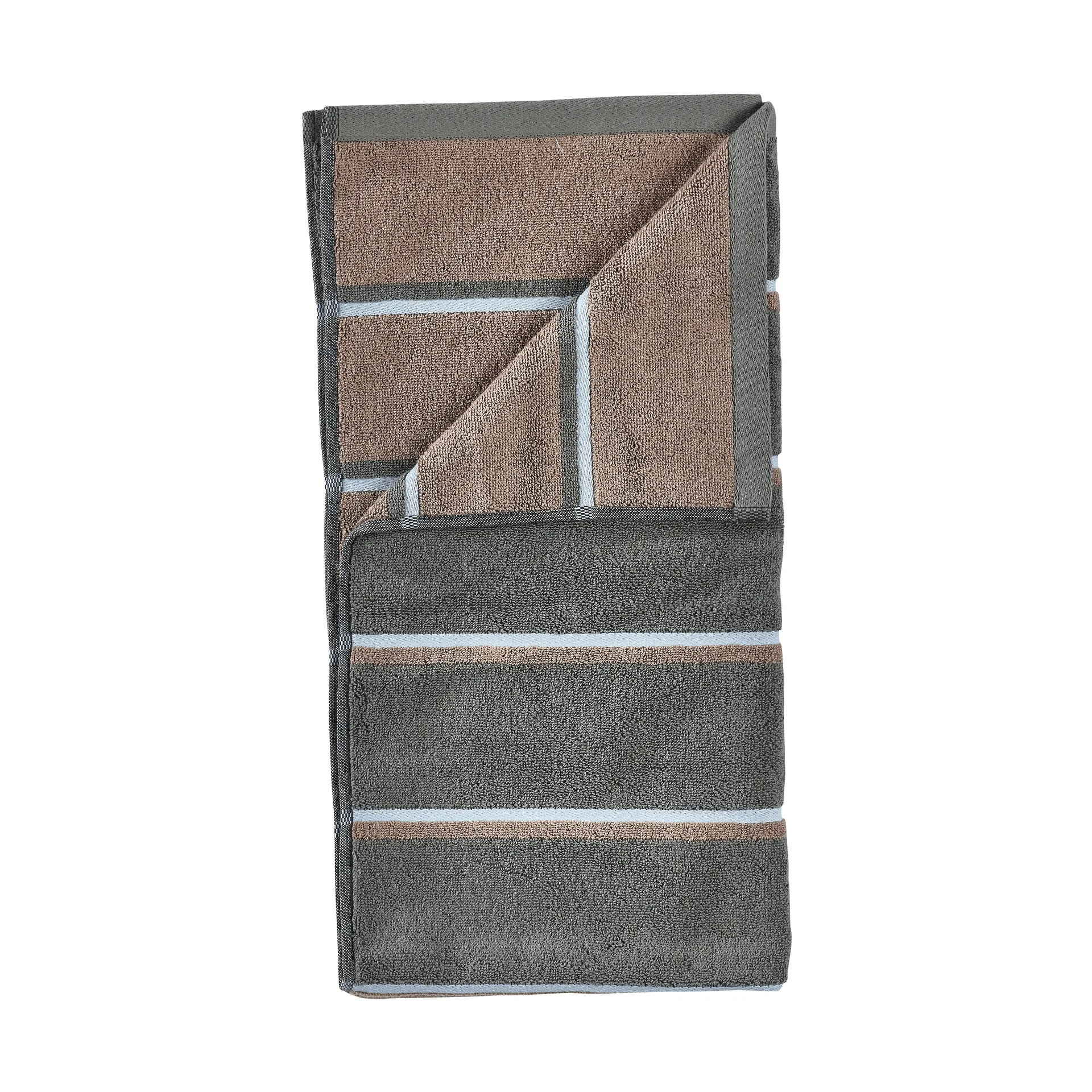 Sauna towel, Olive green-taupe-blue fog, 70x140 cm Zone Denmark