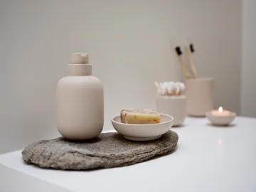 Sensu jar with lid Ø10.5x7.5 cm - Sand - Zone Denmark