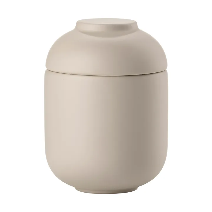 Sensu jar with lid Ø6.5x9 cm - Sand - Zone Denmark